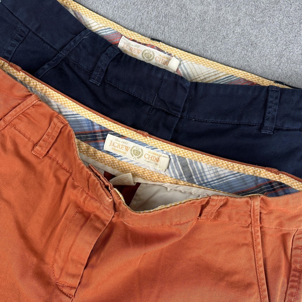 J Crew Shorts Womens 6 Lot Of 2 Navy Rust Chino Classic Twill Casual Summer